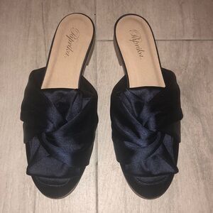 “BOGO” Satin navy flats